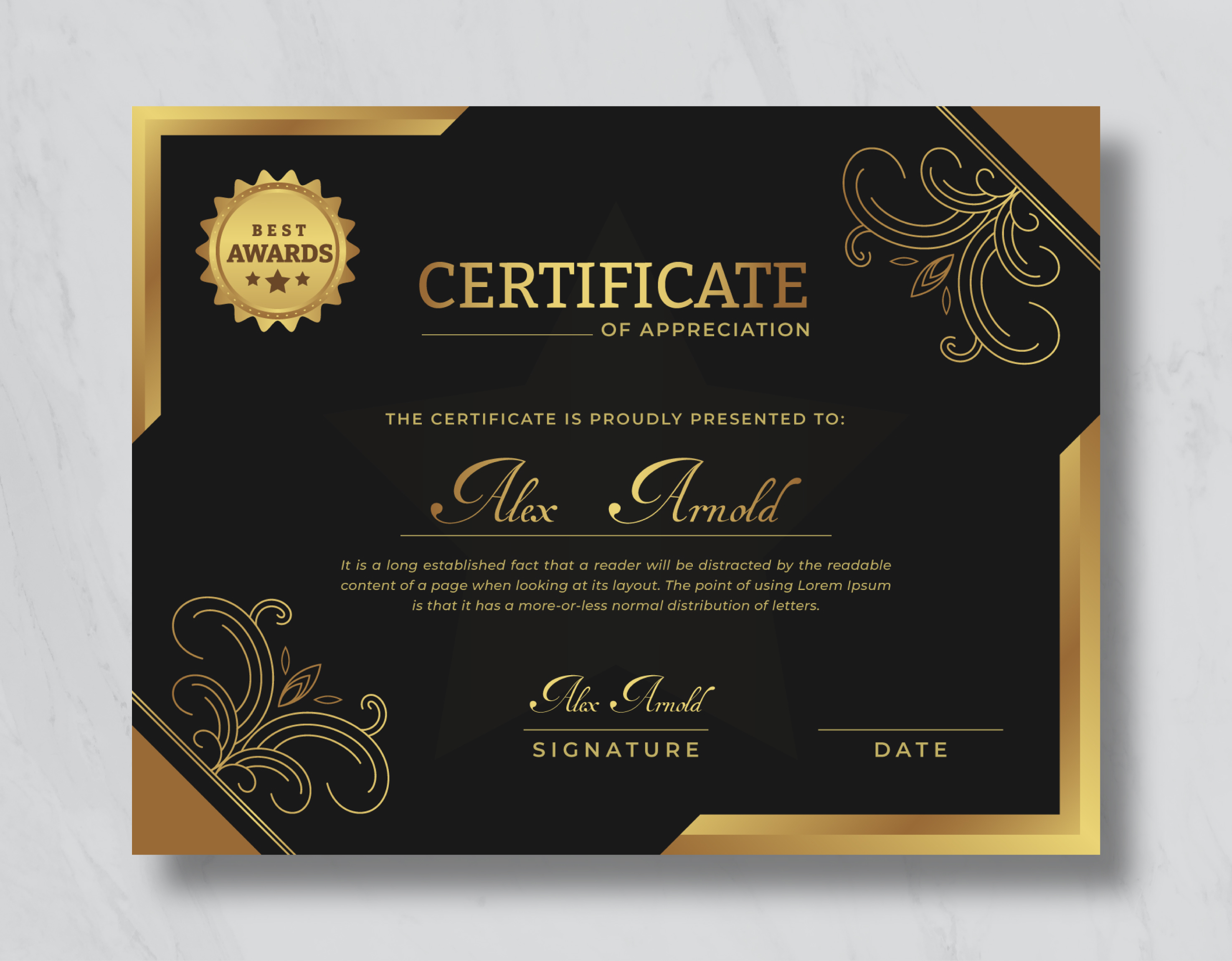 Modelo de Certificado 2
